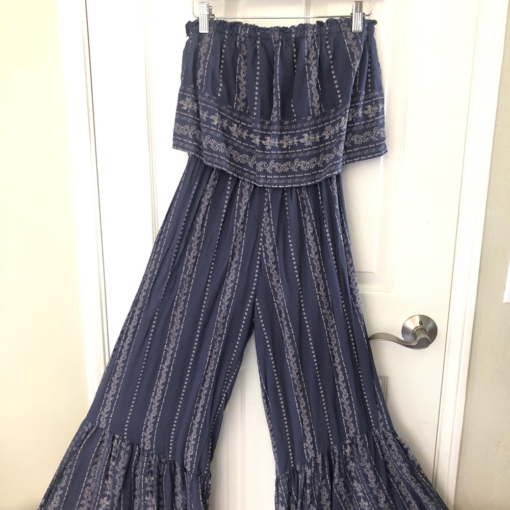 Japna Slate Blue Romper/Jumpsuit